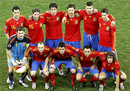 Spain plays the Quarterfinals agains Paraguay in the South Africa world cup 2010, called also knockout stage where the national teams play a standard single elimination game, there are no ties during the match and after 90 minutes if ends draw there are two extra times of 15 minutes and if draw to the penalty kicks to know the winner of the round of 16 and go to the quarter of final