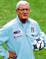 Marcello Lippi coach of the Italian National team and a member of the AIAC football soccer school, Italian football soccer school to the world thanks to WBN and AIAC - the Italian football soccer association of coaches - the Italian football soccer school offers to the international players and teams the World Champions technical and tactical training to the USA soccer teams, Canada soccer players, UAE soccer league, Saudi Arabia teams, Australia teams and soccer players. We offer also customized training for soccer lovers as begineers camps, young soccer camps, girls football soccer training and professional Italian soccer Coaches for your team, our Italian soccer school offers the most prestige and winner Football Soccer coach camps and training in the world ready to coach in your country and become a Champion in your league