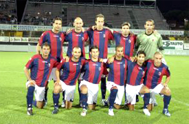 Bologna Football Club 1909, Emilia Romagna, member of the Serie A called Serie A TIM for sponsorship reasons, is a professional league competition for football soccer clubs located at the top echelon of the Italian football league system operating for eighty years from 1929. It is organized by Lega Calcio until 2010, but a new league like the English Premier League is scheduled to be created for the 2010-11 season. It is regarded as one of the elite leagues of the footballing world. Historically, Serie A has produced the highest number of European Cup finalists. In total Italian clubs have reached the final of the competition on a record of twenty-five different occasions, winning the title eleven times, AC Milan, Juventus, Internazionale Inter FC, Roma, Udinese, Fiorentina, Lazio, Palermo, Genoa, Sampdoria, Napoli, Atalanta, Catania, Bari, Chievo, Livorno, Parma, Siena, Bologna and Cagliari
