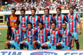 Calcio Catania s.p.a, from Sicily, member of the Serie A called Serie A TIM for sponsorship reasons, is a professional league competition for football soccer clubs located at the top echelon of the Italian football league system operating for eighty years from 1929. It is organized by Lega Calcio until 2010, but a new league like the English Premier League is scheduled to be created for the 2010-11 season. It is regarded as one of the elite leagues of the footballing world. Historically, Serie A has produced the highest number of European Cup finalists. In total Italian clubs have reached the final of the competition on a record of twenty-five different occasions, winning the title eleven times, AC Milan, Juventus, Internazionale Inter FC, Roma, Udinese, Fiorentina, Lazio, Palermo, Genoa, Sampdoria, Napoli, Atalanta, Catania, Bari, Chievo, Livorno, Parma, Siena, Bologna and Cagliari