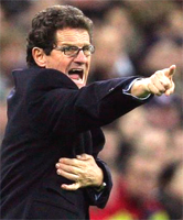 Fabio Capello England National Team coach and member of AIAC, we offer Italian coaches for your professional league, soccer team or for your football soccer school, Italian football soccer school to the world thanks to WBN and AIAC - the Italian football soccer association of coaches - the Italian football soccer school offers to the international players and teams the World Champions technical and tactical training to the USA soccer teams, Canada soccer players, UAE soccer league, Saudi Arabia teams, Australia teams and soccer players. We offer also customized training for soccer lovers as begineers camps, young soccer camps, girls football soccer training and professional Italian soccer Coaches for your team, our Italian soccer school offers the most prestige and winner Football Soccer coach camps and training in the world ready to coach in your country and become a Champion in your league