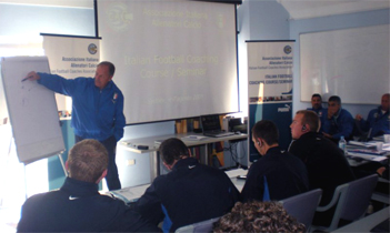Australia course, Renzo Ulivieri president of the AIAC executing Coaching Master Lessons of football soccer school, Italian football soccer school to the world thanks to WBN and AIAC - the Italian football soccer association of coaches - the Italian football soccer school offers to the international players and teams the World Champions technical and tactical training to the USA soccer teams, Canada soccer players, UAE soccer league, Saudi Arabia teams, Australia teams and soccer players. We offer also customized training for soccer lovers as begineers camps, young soccer camps, girls football soccer training and professional Italian soccer Coaches for your team, our Italian soccer school offers the most prestige and winner Football Soccer coach camps and training in the world ready to coach in your country and become a Champion in your league