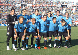 Uruguay plays the Round of 16 in the South Africa world cup 2010, called also knockout stage where the national teams play a standard single elimination game, there are no ties during the match and after 90 minutes if ends draw there are two extra times of 15 minutes and if draw to the penalty kicks to know the winner of the round of 16 and go to the quarter of final
